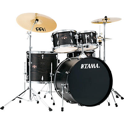 Tama Imperialstar 5-Piece Complete Drum Set With 22" Bass Drum and MEINL HCS Cymbals