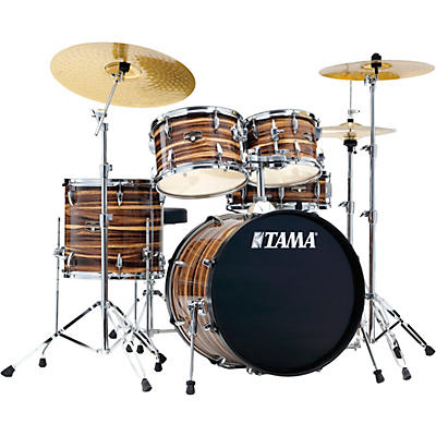 TAMA Imperialstar 5-Piece Complete Drum Set With MEINL HCS cymbals and 20" Bass Drum