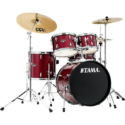 TAMA Imperialstar 5-Piece Complete Drum Set With MEINL HCS cymbals and 20