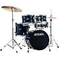 TAMA Imperialstar 5-Piece Complete Drum Set with 18 in. Bass Drum and Meinl HCS Cymbals Burgundy Walnut WrapDark Blue