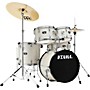 TAMA Imperialstar 5-Piece Complete Drum Set with 18 in. Bass Drum and Meinl HCS Cymbals Vintage White Sparkle
