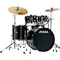 TAMA Imperialstar 5-Piece Complete Drum Set with 22 in. Bass Drum and Meinl HCS Cymbals Dark BlueHairline Black
