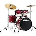 TAMA Imperialstar 5-Piece Complete Drum Set with Meinl HCS cymbals and 20 in. Bass Drum Dark BlueCandy Apple Mist