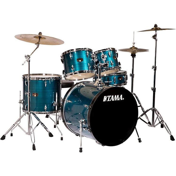 Tama Imperialstar 5-Piece Drum Set with Cymbals Hairline Blue ...