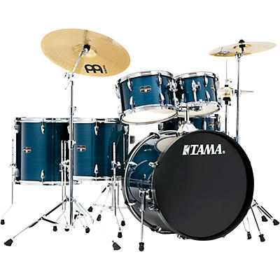 TAMA Imperialstar 6-Piece Complete Drum Set With MEINL HCS Cymbals and 22" Bass Drum