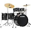 TAMA Imperialstar 6-Piece Complete Drum Set with Meinl HCS Cymbals and 22 in. Bass Drum Candy Apple MistBlack Oak Wrap