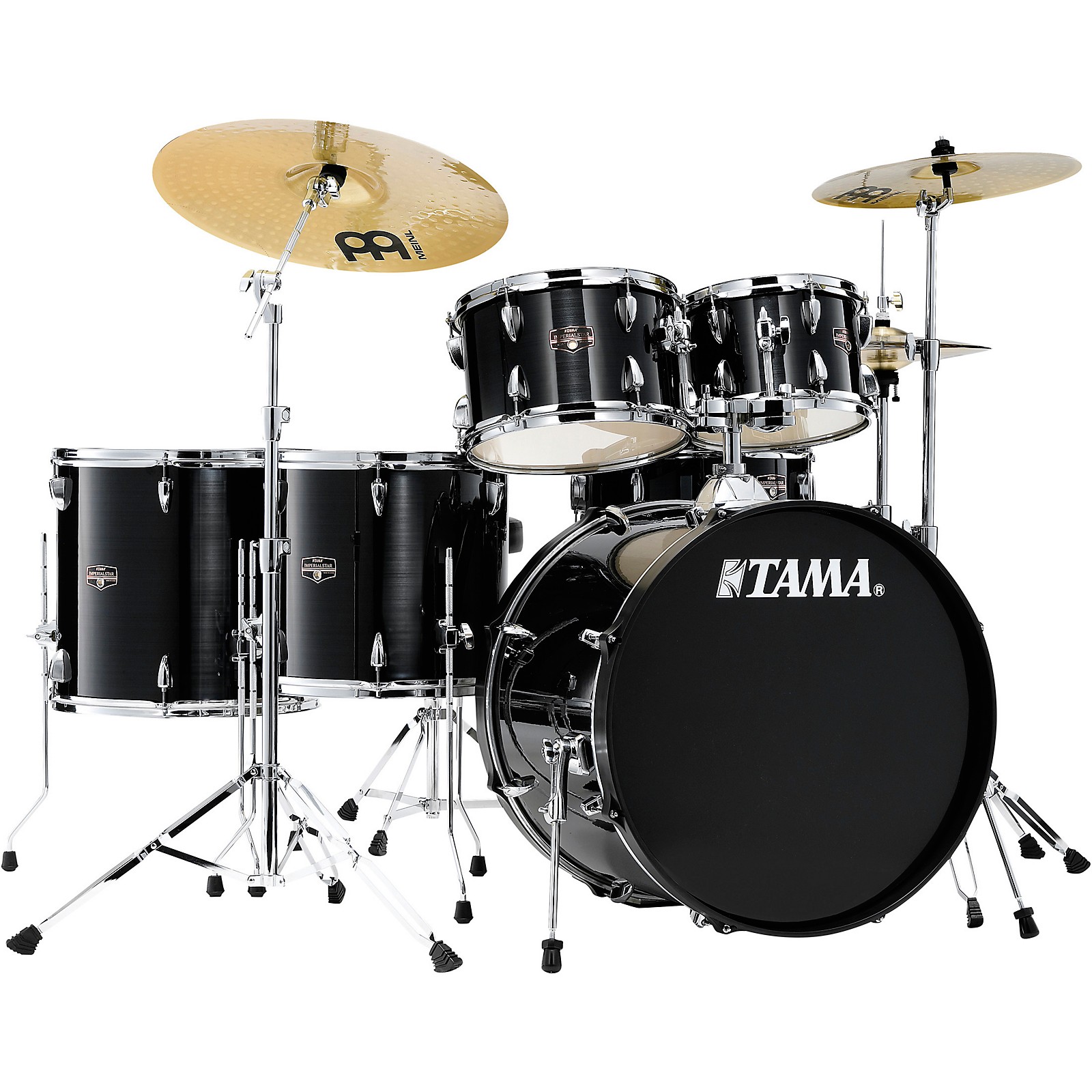 TAMA Imperialstar 6Piece Complete Drum Set with Meinl HCS Cymbals and