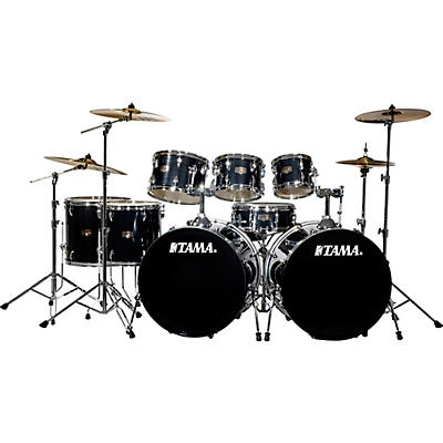 TAMA Imperialstar 8-Piece Double Bass Drum Set with MEINL HCS Cymbals