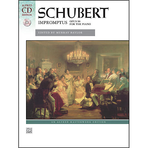 Alfred Impromptus, Op. 90 by Franz Schubert Book & Naxos Label CD