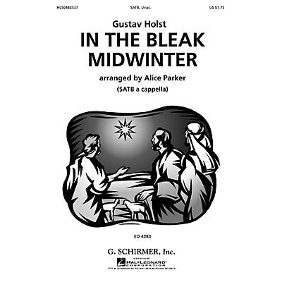 G. Schirmer In Bleak Midwinter (SSATB a cappella) SSATB A Cappella composed by Gustav Holst