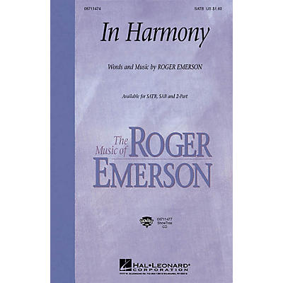 Hal Leonard In Harmony ShowTrax CD Composed by Roger Emerson