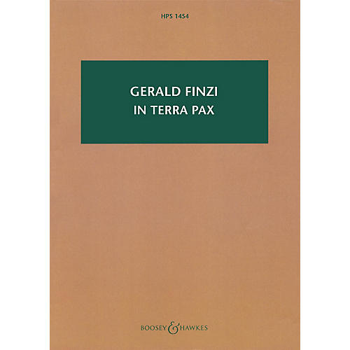 Boosey and Hawkes In terra pax, Op. 39 Boosey & Hawkes Scores/Books Series Softcover Composed by Gerald Finzi