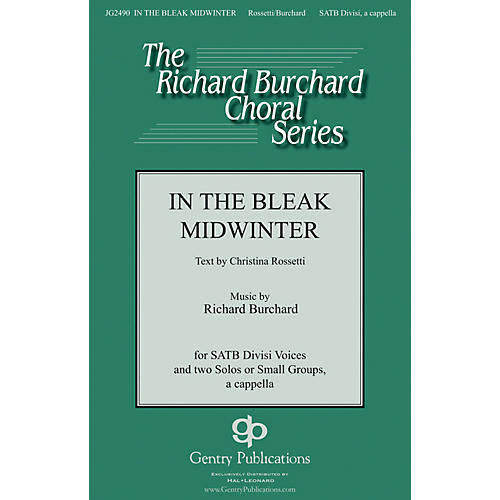 Gentry Publications In the Bleak Midwinter SATB DV A Cappella composed by Richard Burchard