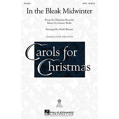 Hal Leonard In the Bleak Midwinter SATB arranged by Mark Brymer