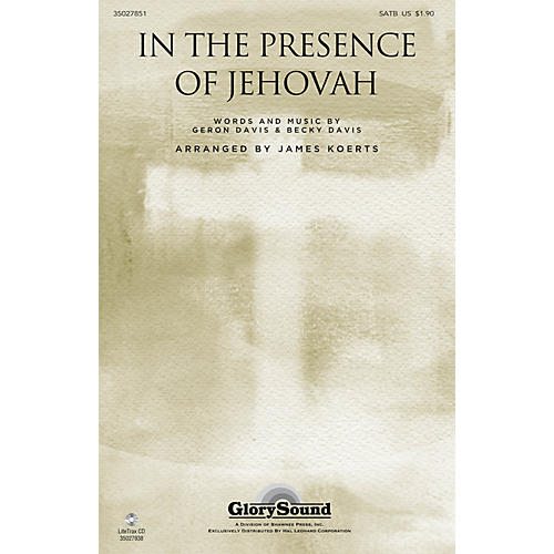 Shawnee Press In the Presence of Jehovah SATB arranged by James Koerts