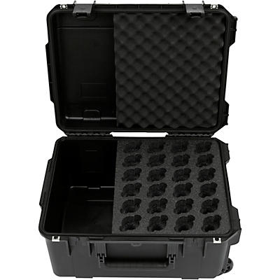 SKB Injection-Molded Microphone Case for 24 Mics