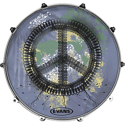 Inked by Evans Woodstock Series Kick Drumhead