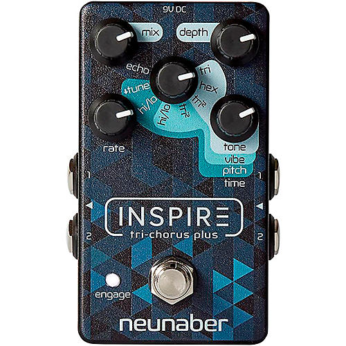 Neunaber Inspire Tri-Chorus Plus Effects Pedal Condition 1 - Mint Black and Blue