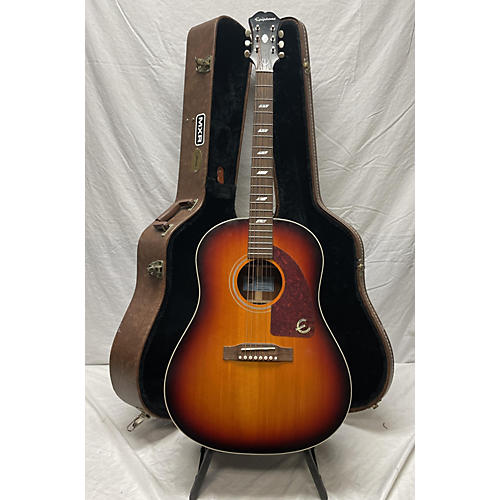 Epiphone Inspired By 1964 Texan Acoustic Electric Guitar Cherry Sunburst