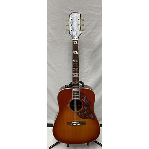 Epiphone Inspired By Gibson Hummingbird Acoustic Electric Guitar AGED CHERRY SUNBURST