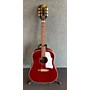 Used Epiphone Inspired By Gibson J45 Acoustic Electric Guitar Wine Red