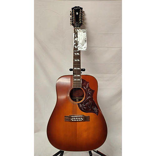 Epiphone Inspired By Hummingbird 12-String 12 String Acoustic Electric Guitar Cherry Sunburst