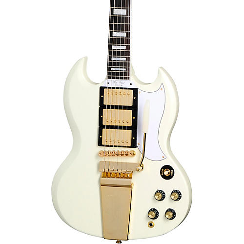 Epiphone Inspired by Gibson Custom 1963 Les Paul SG Custom With Maestro Vibrola Electric Guitar Condition 1 - Mint Classic White