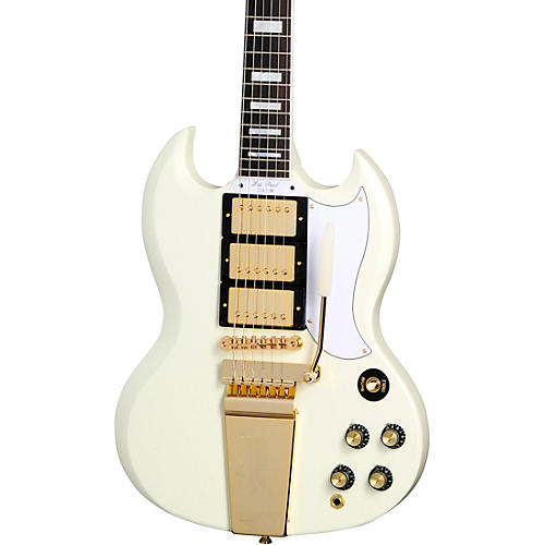 Epiphone Inspired by Gibson Custom 1963 Les Paul SG Custom With Maestro Vibrola Electric Guitar Condition 2 - Blemished Classic White 197881153045