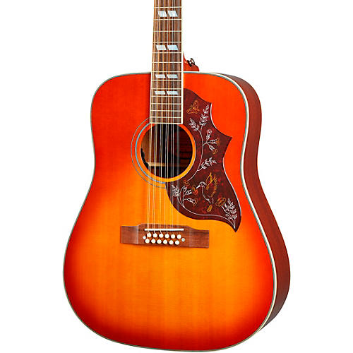 Epiphone Inspired by Gibson Hummingbird 12-String Acoustic-Electric Guitar Condition 1 - Mint Aged Cherry Sunburst