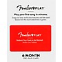 Fender Instructional, Learn to Play Guitar Lesson Platform for Beginners - 6 Month Prepaid Gift Card