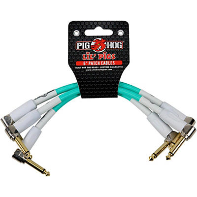 Pig Hog Instrument Cables Lil Pigs 6 in. Patch Cables (3-Pack)