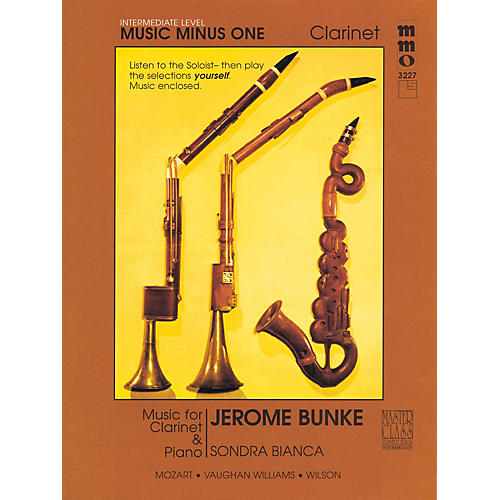 Intermediate Clarinet Solos - Volume 3 Music Minus One Series BK/CD by Stanley Drucker
