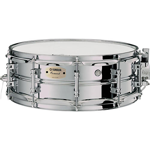 Yamaha Intermediate Concert Snare Drum; 1.2mm Chrome-Plated Steel Shell 14 x 5 in.