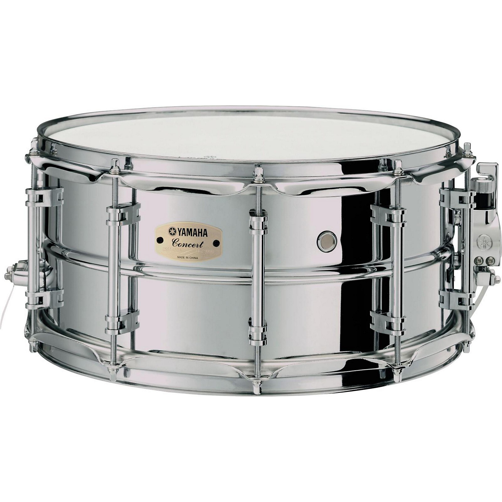 Yamaha Intermediate Concert Snare Drum; 1.2mm ChromePlated Steel Shell