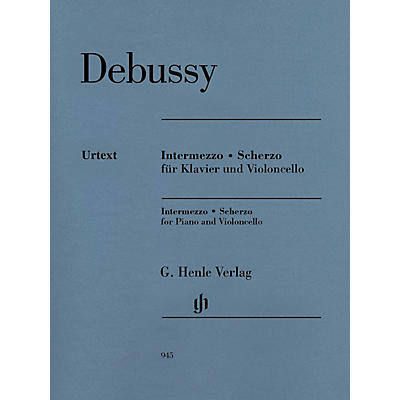 G. Henle Verlag Intermezzo and Scherzo Henle Music Folios by Claude Debussy Edited by Ernst-Günter Heinemann