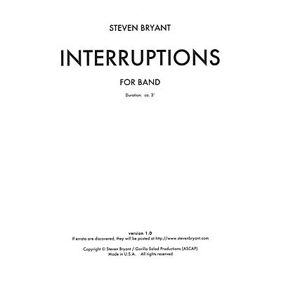 BCM International Interruptions Concert Band Level 3 Composed by Steven Bryant