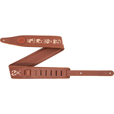 Levy's Interstellar Series Embroidered Leather Guitar Strap