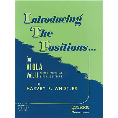 Hal Leonard Introducing The Positions for Viola Vol 2 2nd, 4th & 5th Positions