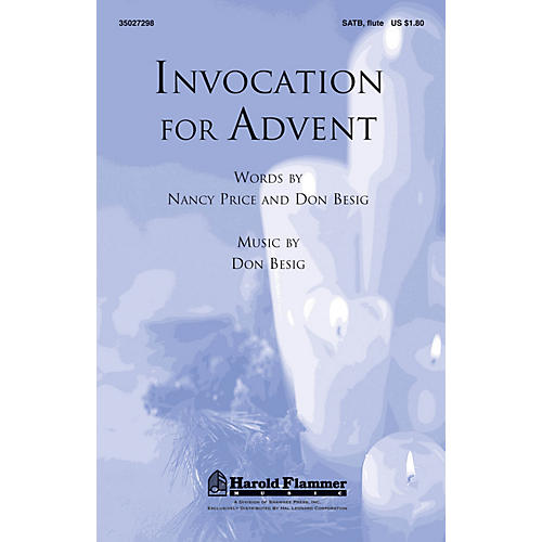 Shawnee Press Invocation for Advent SATB WITH FLUTE (OR C-INST) composed by Don Besig