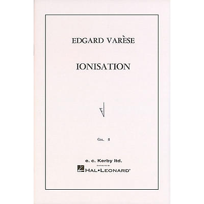Ricordi Ionisation for Percussion Ensemble of 13 Players Marching Band Percussion Series by Edgard Varèse