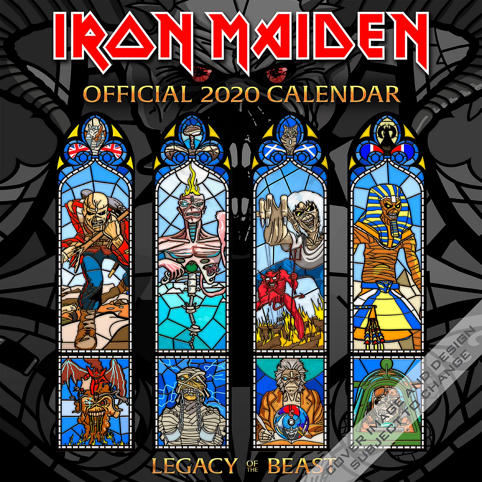 Browntrout Publishing Iron Maiden 2020 Calendar Musician's Friend