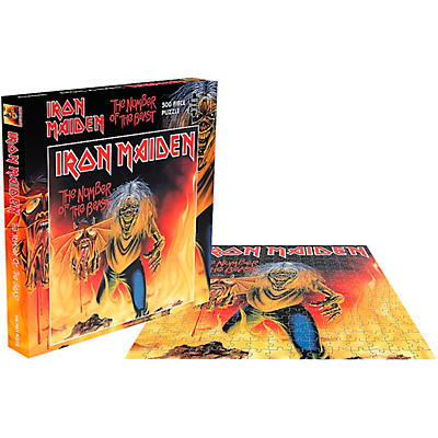 Hal Leonard Iron Maiden Number of the Beast Single 500-Piece Album Puzzle