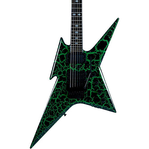 B.C. Rich Ironbird MK1 Legacy With Floyd Electric Guitar Green Crackle