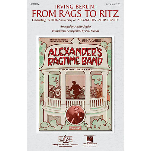 Hal Leonard Irving Berlin: From Rags to Ritz (Medley) ShowTrax CD Arranged by Paul Murtha