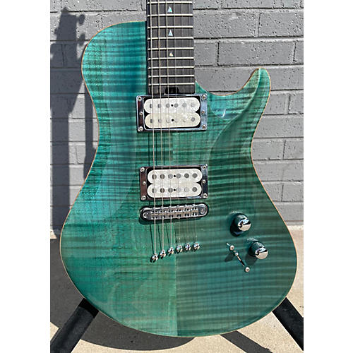 Warrior Isabella Solid Body Electric Guitar TEAL FLAME