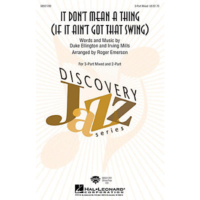 Hal Leonard It Don't Mean a Thing 3-Part Mixed arranged by Roger Emerson