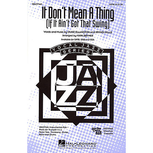 Hal Leonard It Don't Mean a Thing SAB Arranged by Mark Brymer