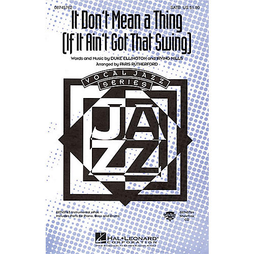 Hal Leonard It Don't Mean a Thing ShowTrax CD Arranged by Paris Rutherford