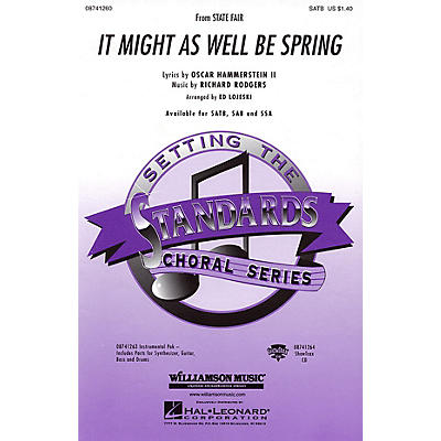 Hal Leonard It Might as Well Be Spring (from State Fair) ShowTrax CD Arranged by Ed Lojeski