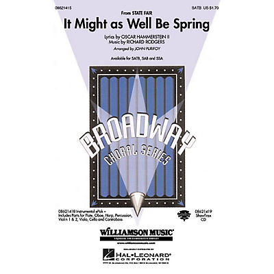 Hal Leonard It Might as Well Be Spring (from the film State Fair) SAB Arranged by John Purifoy